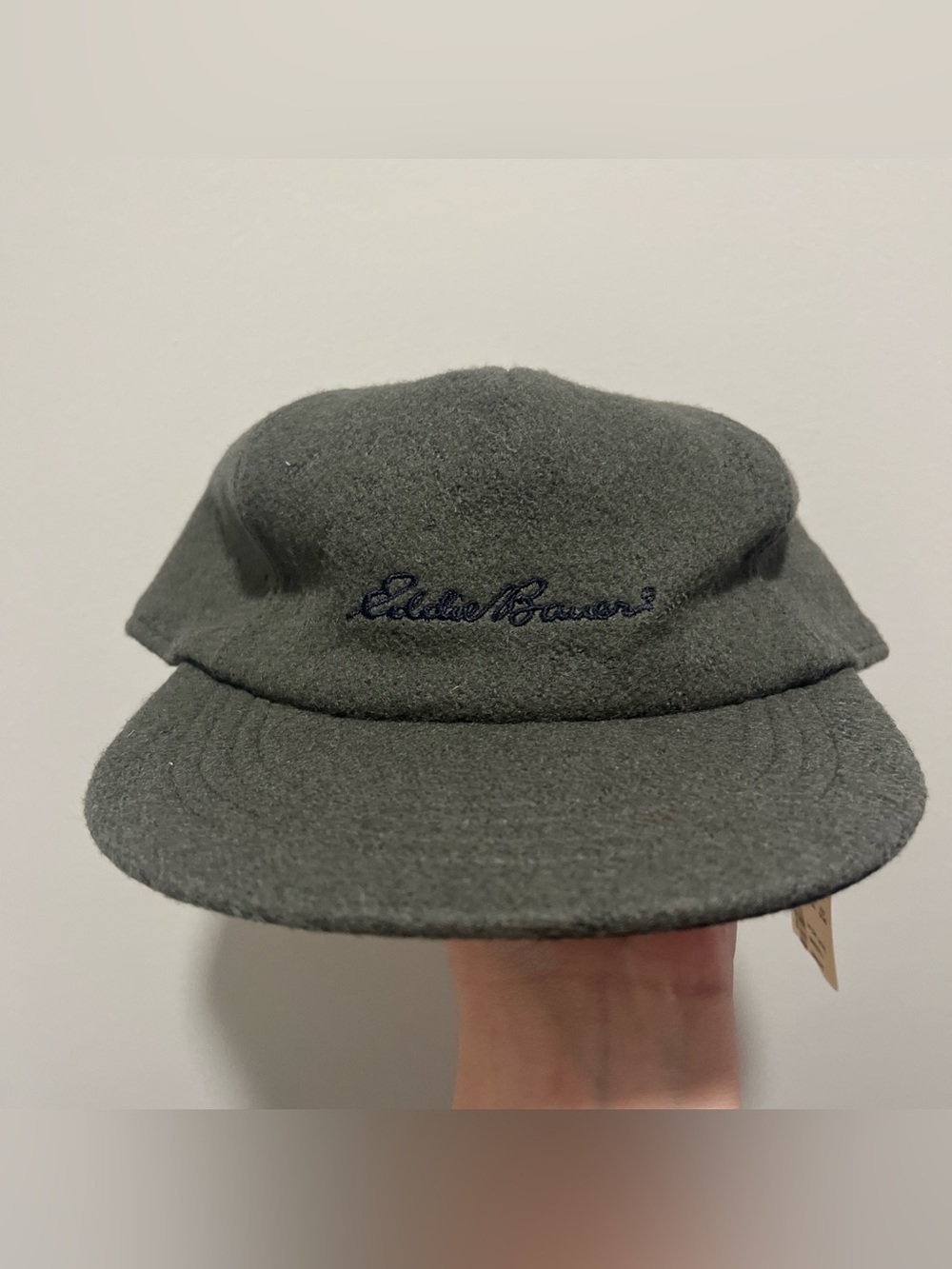 Eddie Bauer 100% Wool Vintage Hat Cap New With Tags Olive Green